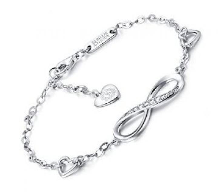 1513272765Infinity Endless Love Symbol Charm Adjustable Bracelet